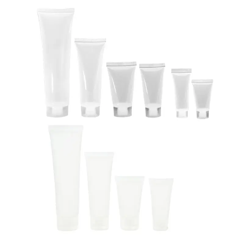 Переносной прозрачный отжатый косметический контейнер для путешествий