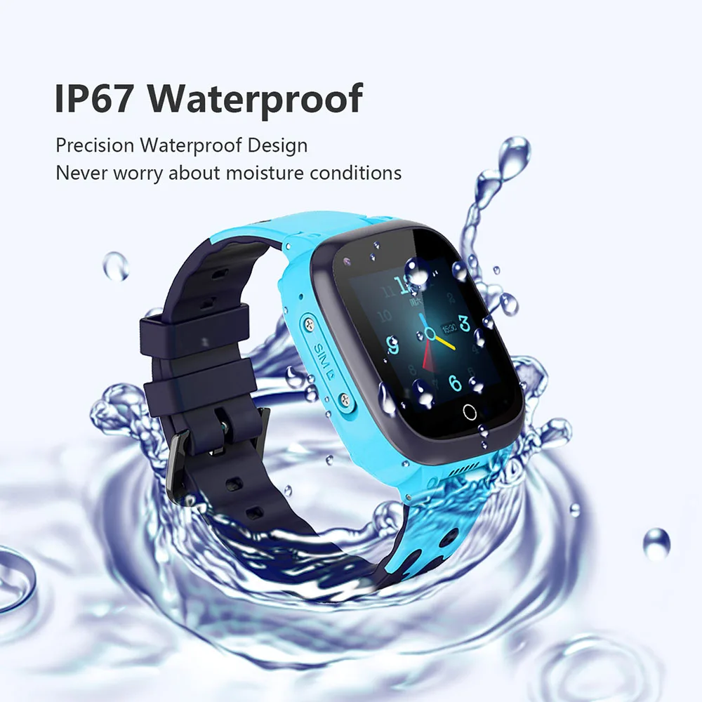 

4G Children GPS Tracker Watch WIFI Tracking Video Call Waterproof Temperature Detection Kids Smart Watch Phone Clock LT25