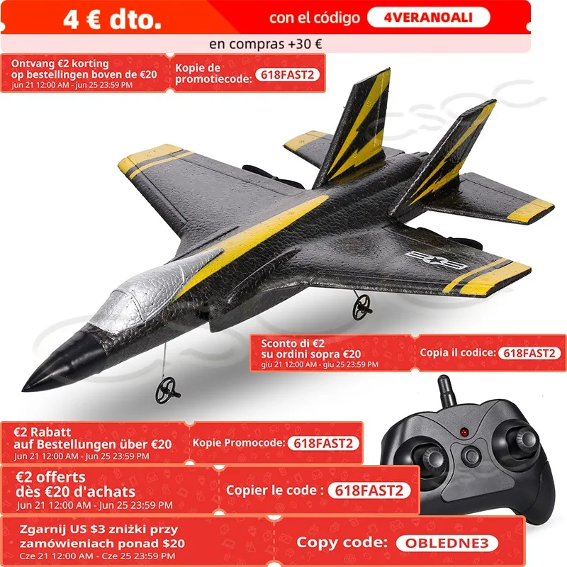 CSOC 2 4 ГГц RC самолет для дистанционно управляемого летательного аппарата