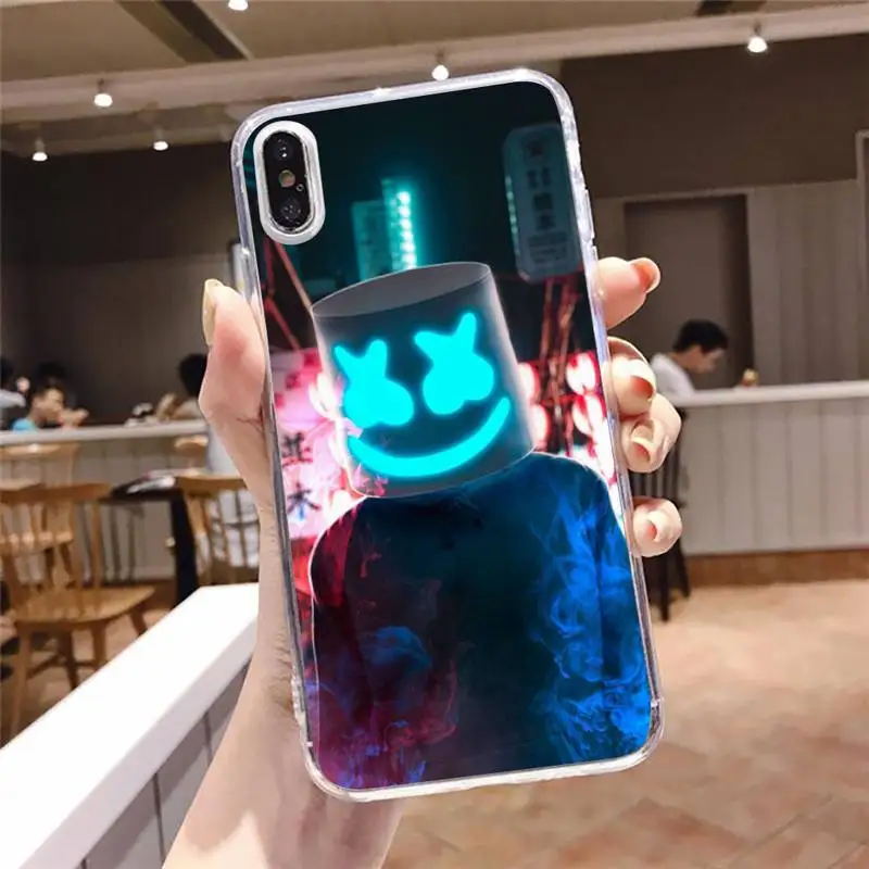 

DJ marshmello Along rapper color Phone Case For iphone 12 5 5s 5c se 6 6s 7 8 plus x xs xr 11 pro max Soft Shell Cover Funda
