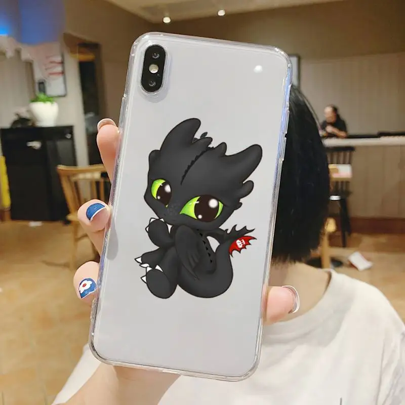 

Toothless How To Train coque cute Phone Case Transparent for iPhone 6 7 8 11 12 s mini pro X XS XR MAX Plus