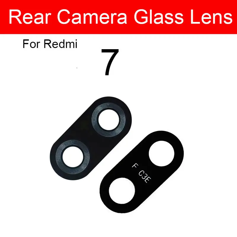 Стеклянная линза для задней камеры с наклейкой Xiaomi Redmi 1 1S 2 2A 3S 3X 4X 4A 5 5A 6 6A 7 7A 8A 8 9 Plus