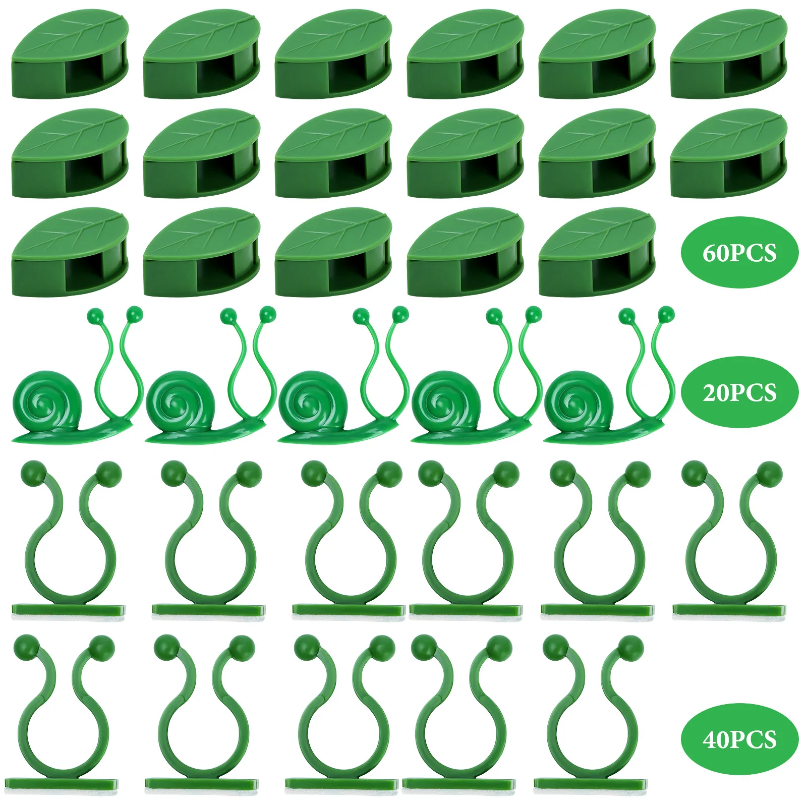 

120pcs Invisible Plant Climbing Wall Fixture Rattan Vine Bracket Fixed Buckle Leaf Clips Traction Holder Garden сад Fixture Clip