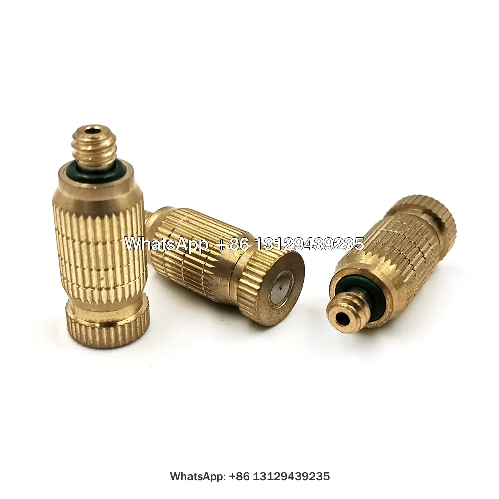 Fog Misting Nozzle Anti Drip fog mist 3/16&quot Thread Brass Fogging Garden Sprinklers | Дом и сад
