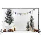 Белая Рождественская фотография Фотофон баннер Рождественская елка Реквизит фотография