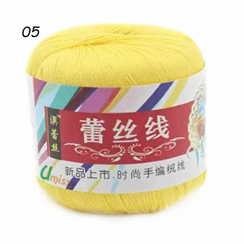 1pc 05 1 шт. хлопок чесаная пряжа для ручного вязания тонкая мягкая цветная Органическая пряжа - Цвет: 1pc 05