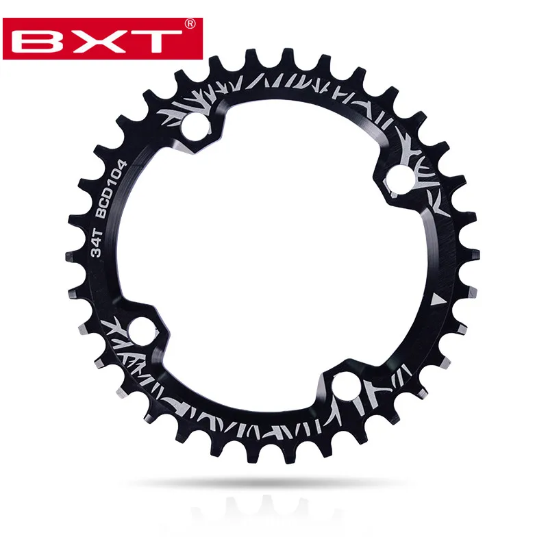 BXT круглая велосипедная Кривошип 104BCD 32T 34T 36T 38T узкая широкая цепь колесо MTB