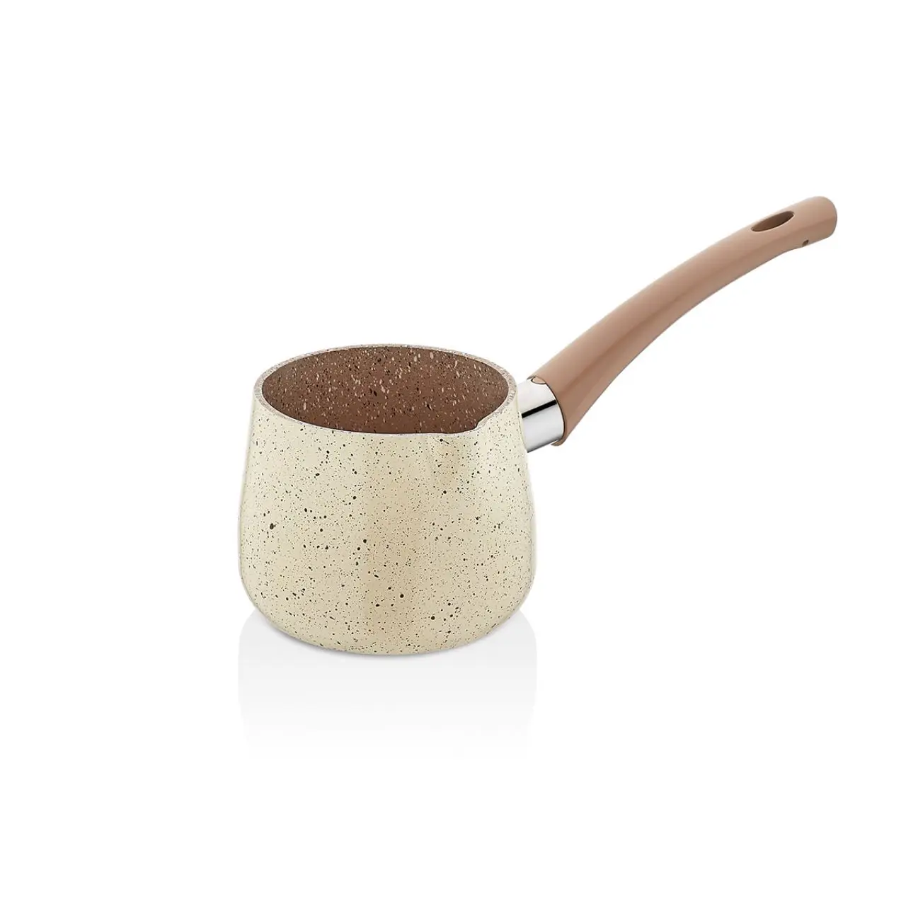 

Cream Color Granite Small Size Coffee Pot lunch box bulaklar eat bars knife
