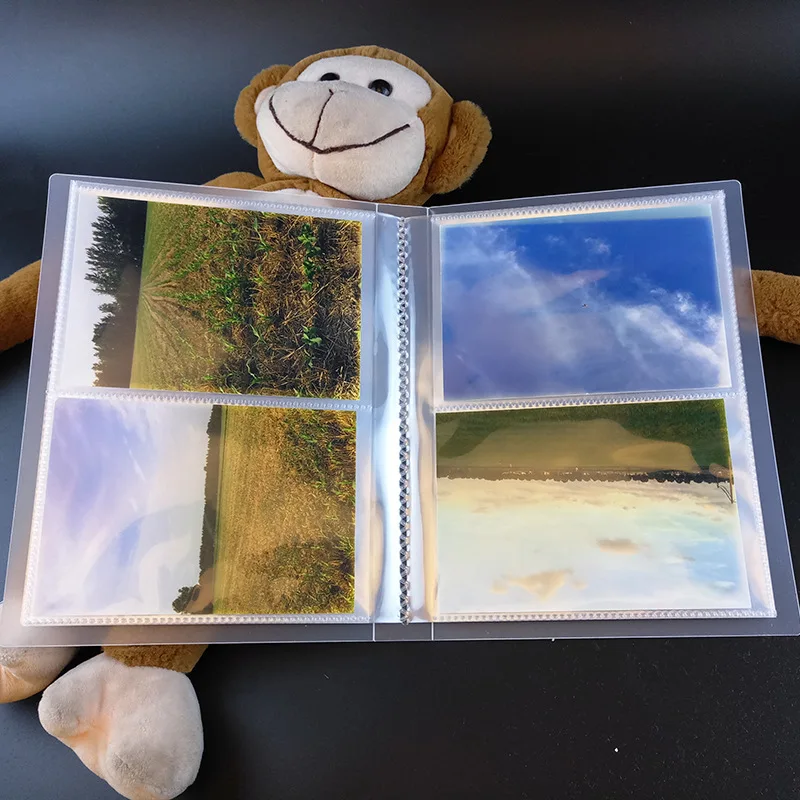 Фотоальбом с матовой прозрачной обложкой 80 карманов 5 дюймов 6 7 открытка