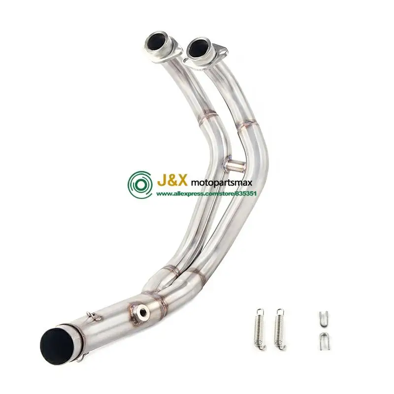 

Motorcycle Full Exhaust System Slip On For Yamaha MT07 FZ07 MT FZ 07 2014 2015 2016 2017 XSR700 2016 2017 Middle Link Pipe