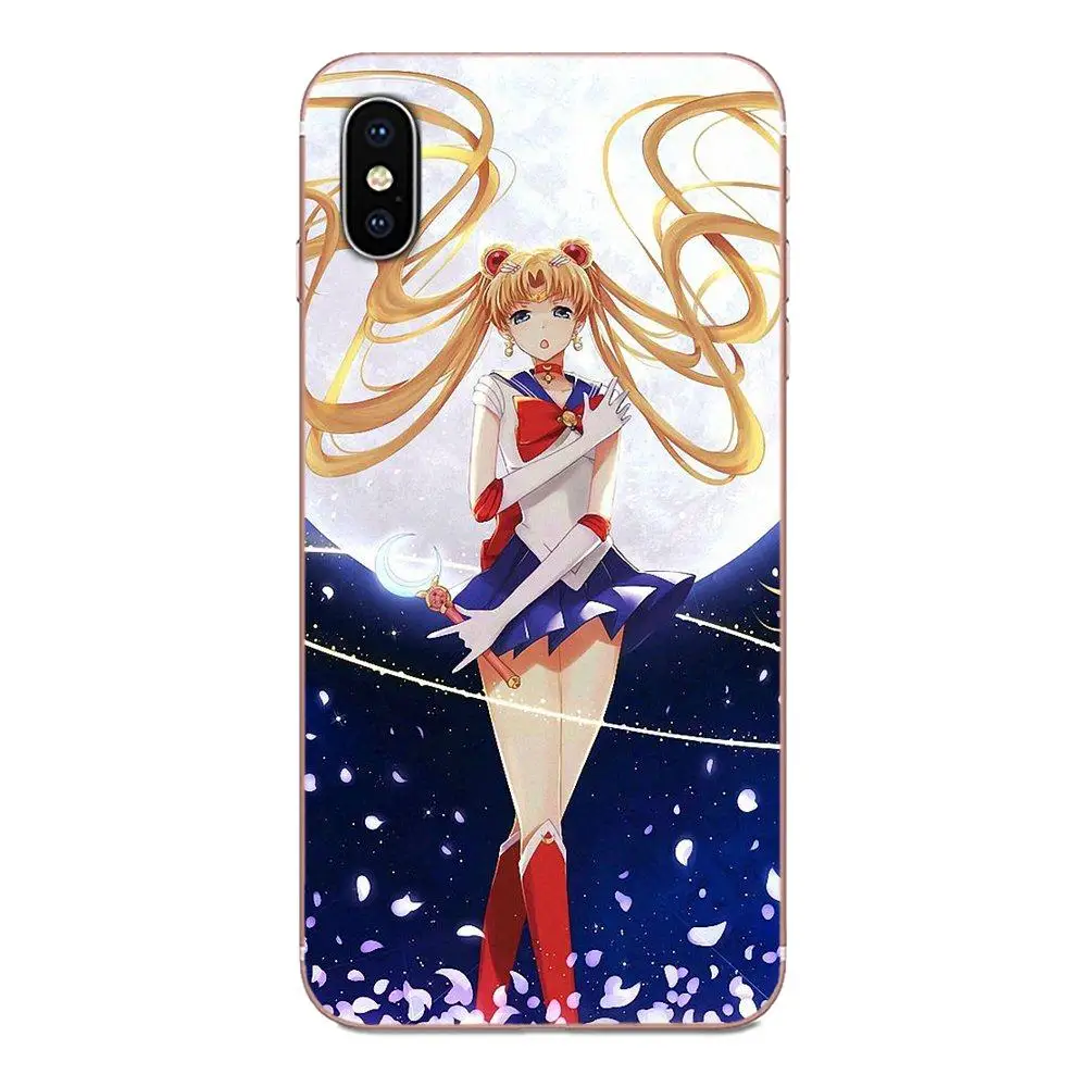 Cute Sailor Moon Crystal Version Girly Custom For Samsung Galaxy A10 A20 A20E A3 A40 A5 A50 A7 J1 J3 J4 J5 J6 J7 2016 2017 2018 | Мобильные