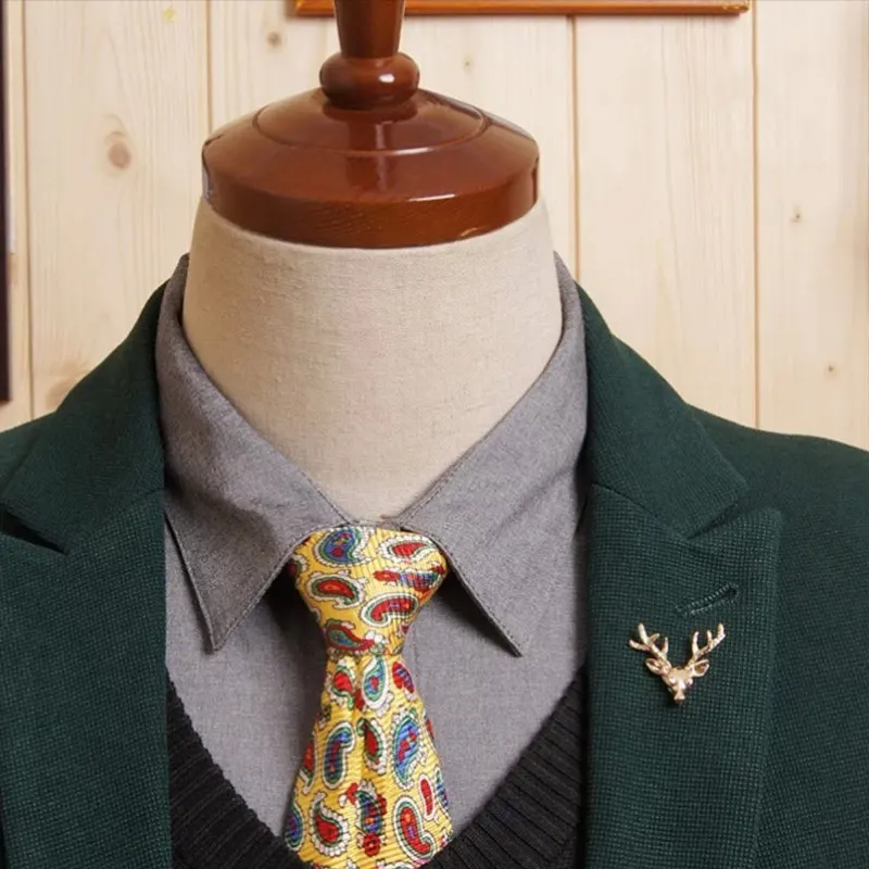 Элегантные Броши простая форма оленя клипса брошь на воротник унисекс FS99 |