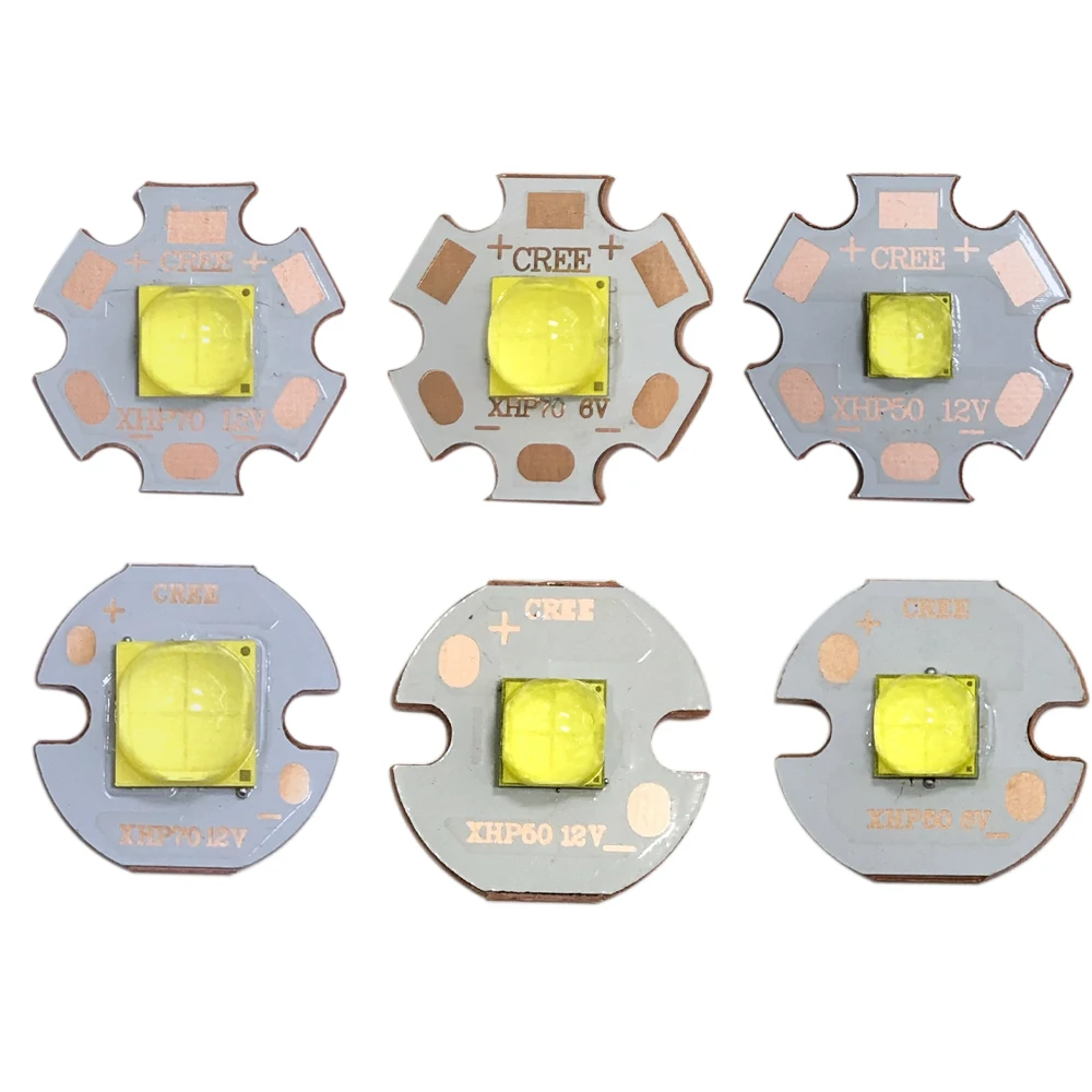 CREE XHP50.2 XHP70.2 XHP50 XHP70 2 поколения холодный белый нейтральный белый теплый белый светодиодный излучатель 6 в 12 В с 16 мм 20 мм медной печатной платой