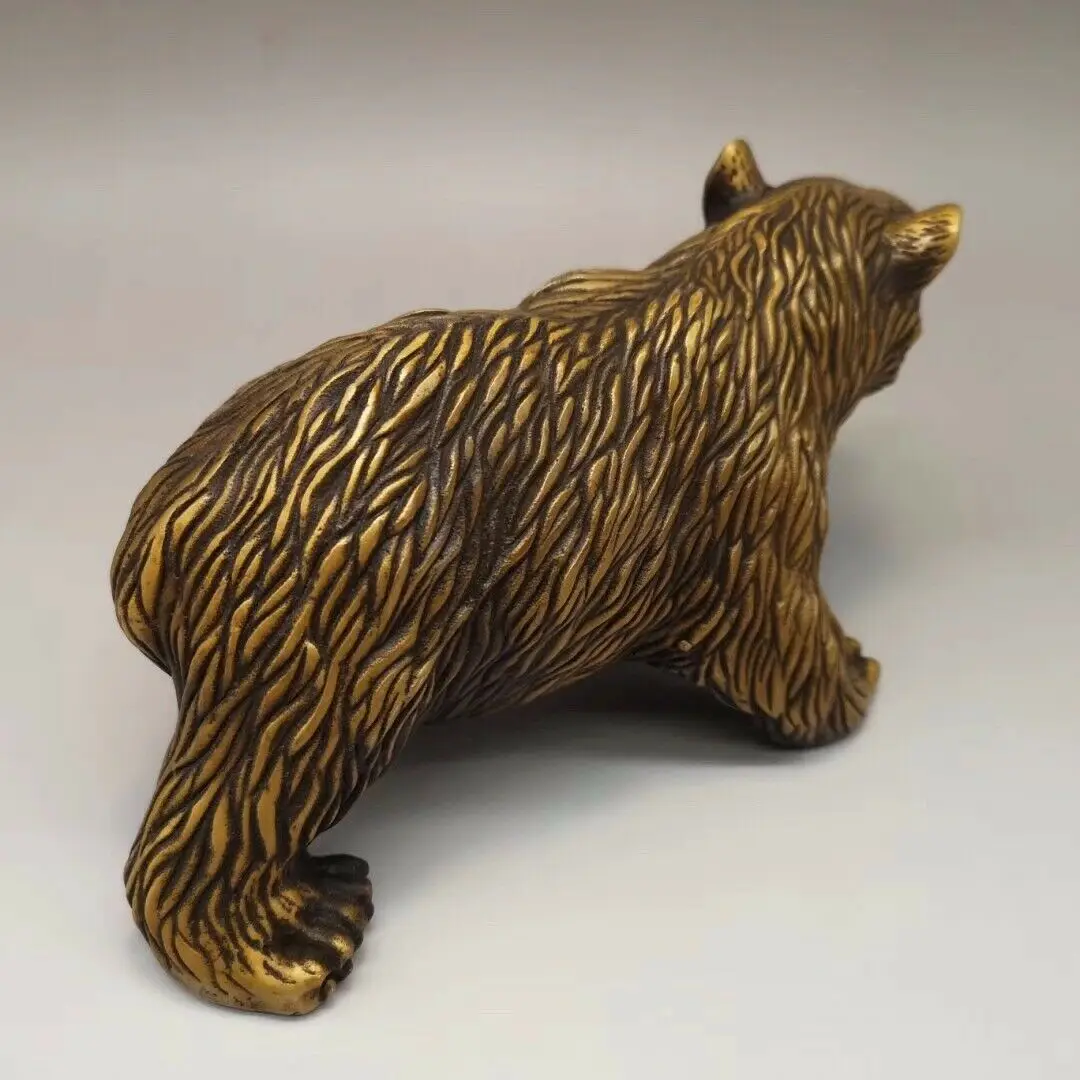 

Chinese brass Polar bear Home decoration