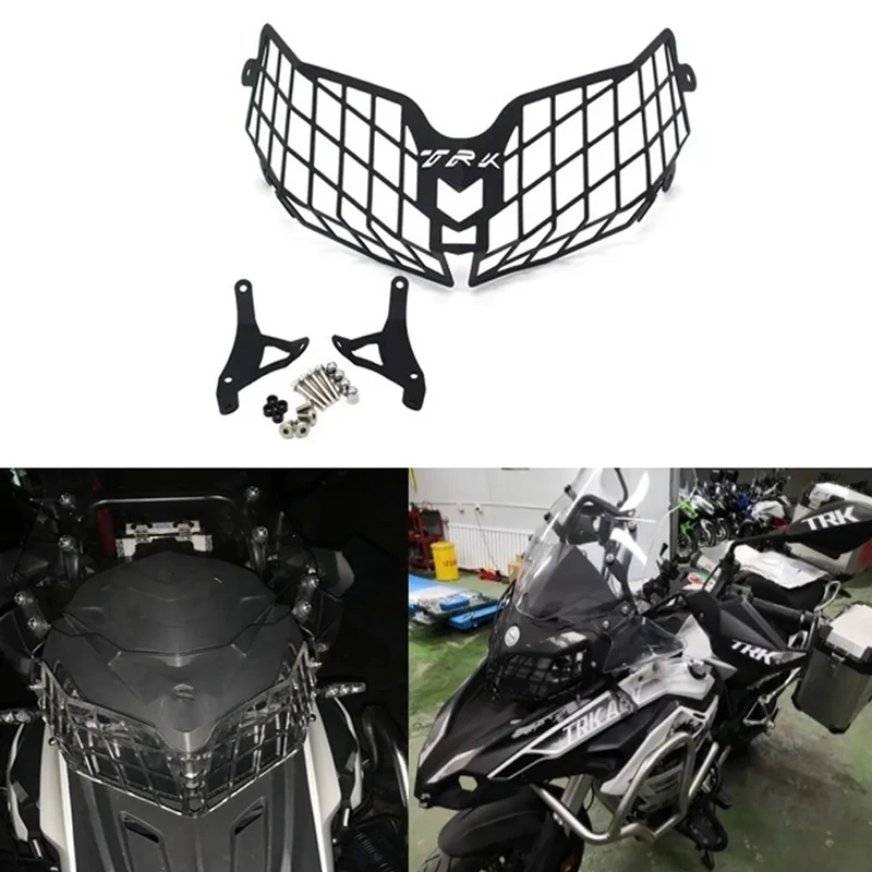 

for 2018-2020 Benelli TRK502 Trk 502 Motorcycle Headlight Guard Protector Grille Covers Motorcycle Accessories