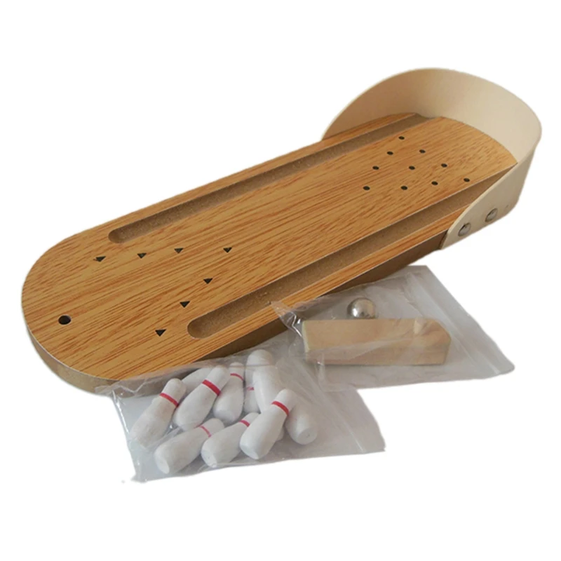 1 набор деревянная настольная мини-игрушка для боулинга | Игрушки и хобби