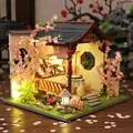 Домик кукольный Cutebee «сделай сам», деревянный миниатюрный, с комплектом мебели, игрушка для детей, подарок на Новый год и Рождество - фото