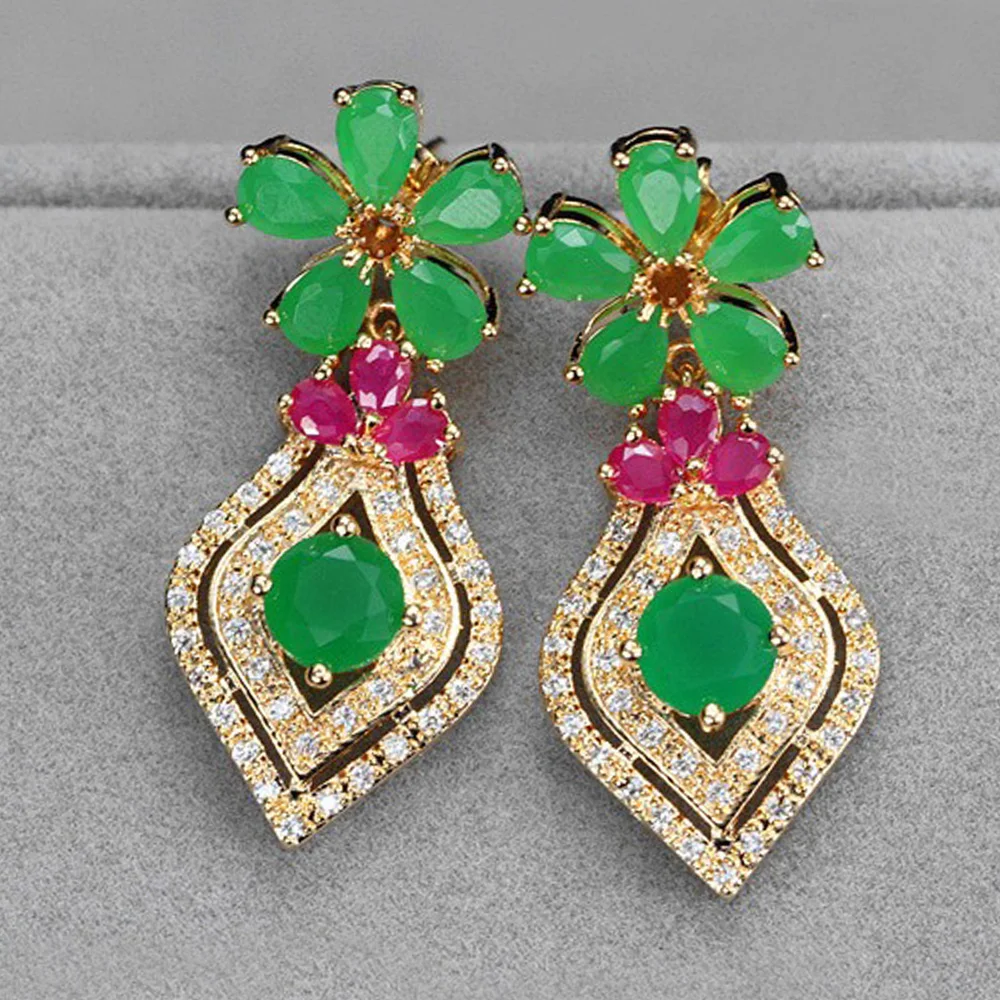 ThreeGraces элегантные африканские серьги подвески в виде цветка ананаса натуральный