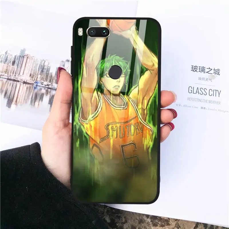 

Japan Anime Kuroko No Basket Phone Case Tempered glass For xiaomi 6 8 lite se MIX2 2S Redmi 4X 5 6 6a note 4 5 6 7
