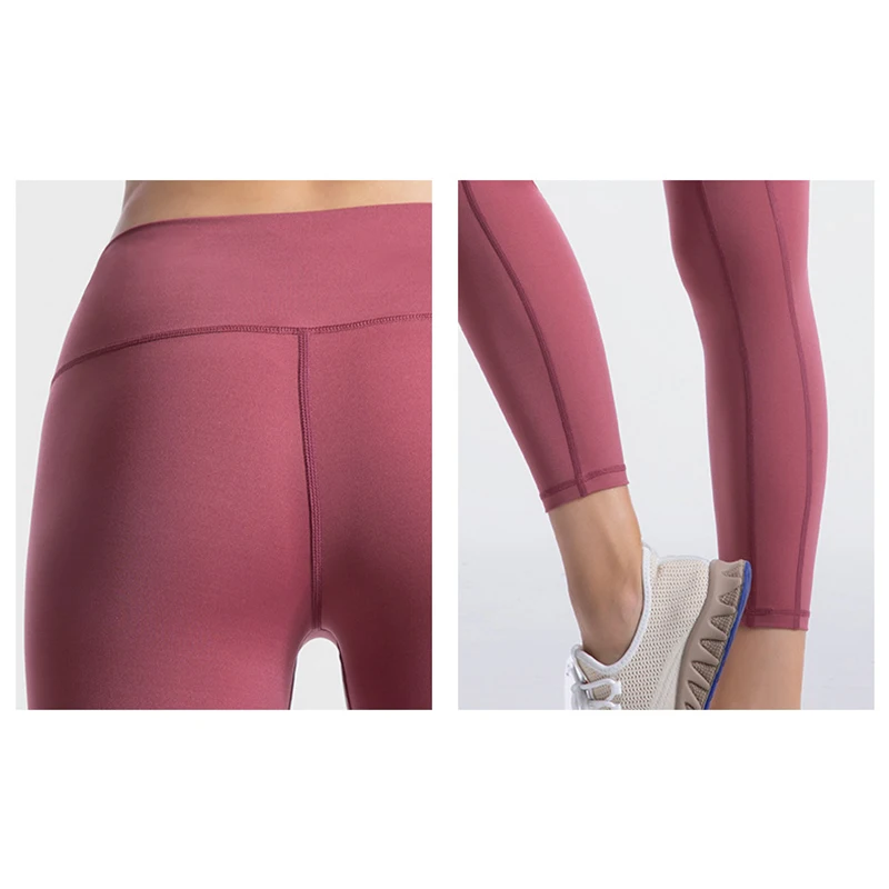 Мягкие женские спортивные штаны для йоги двусторонние фитнеса с эффектом