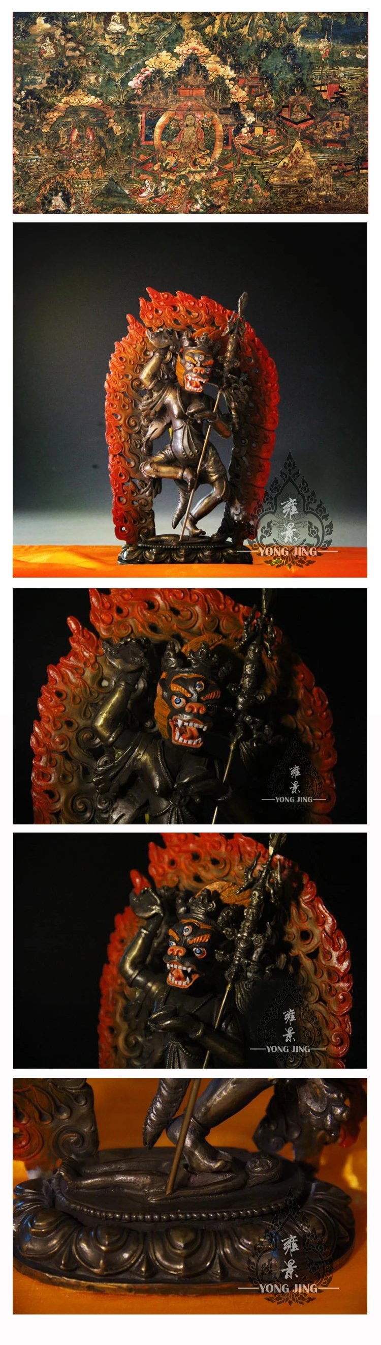 Hecho a mano/espresora de aire tibetana/secta t&aacute;ntrica tibetana/simbhavaktra Dakini/decoraci&oacute;n del estado de Sandom, Buda/Vajrayogini-1
