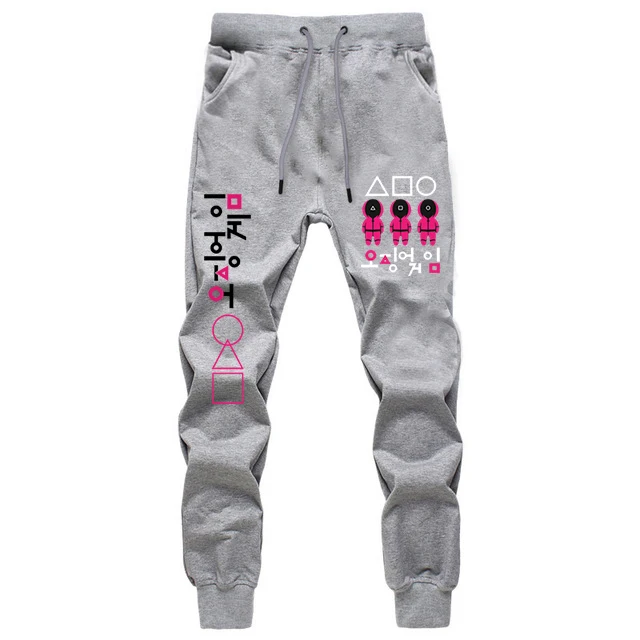 

Mens Pants Squid Game Printing Long Trousers Men's Casual Loose Full Length Pants Autumn Hip Hop Streetwear Sweatpants for Boys