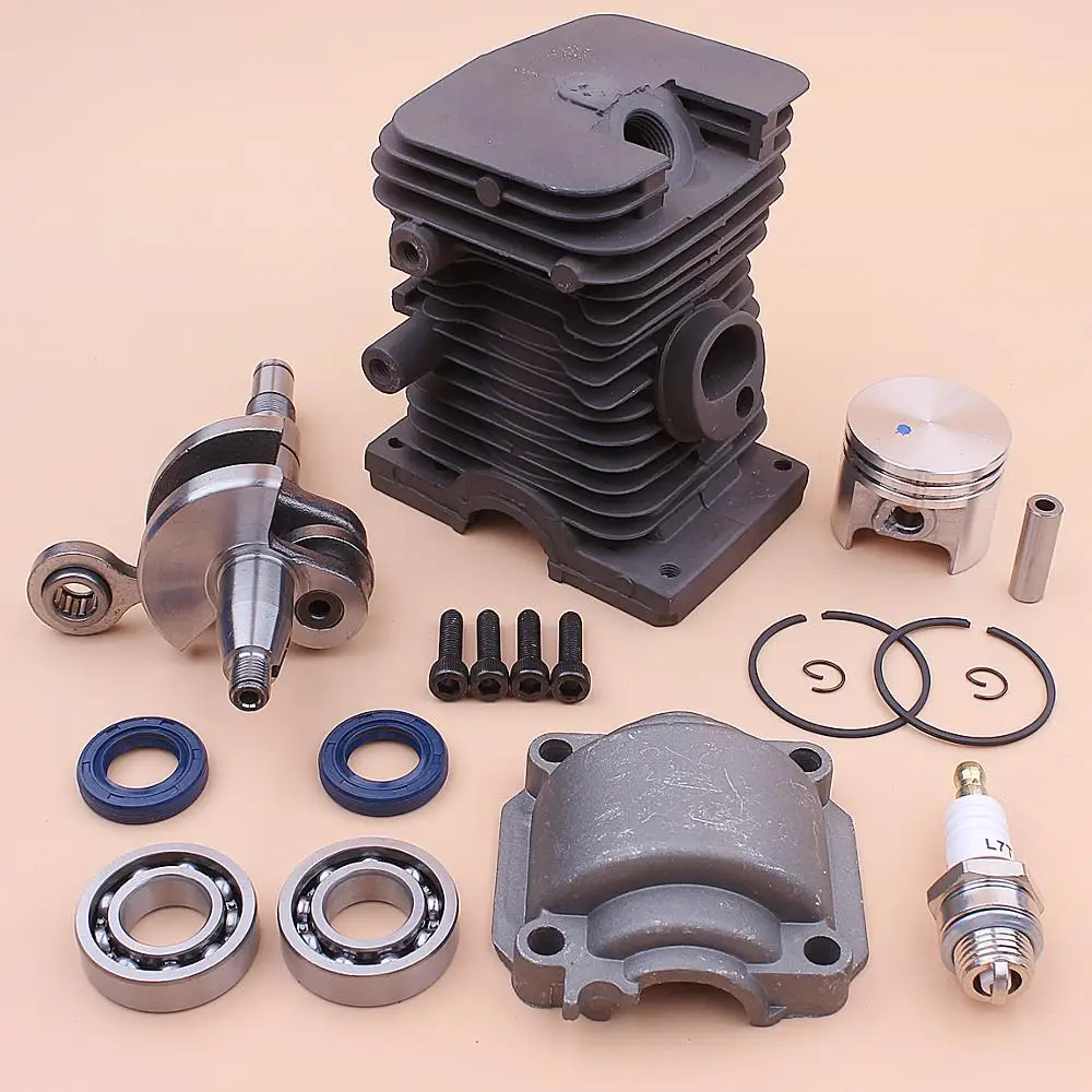 Коленчатый вал 37 мм цилиндр поршневой двигатель подножка комплект для Stihl MS170 017 MS