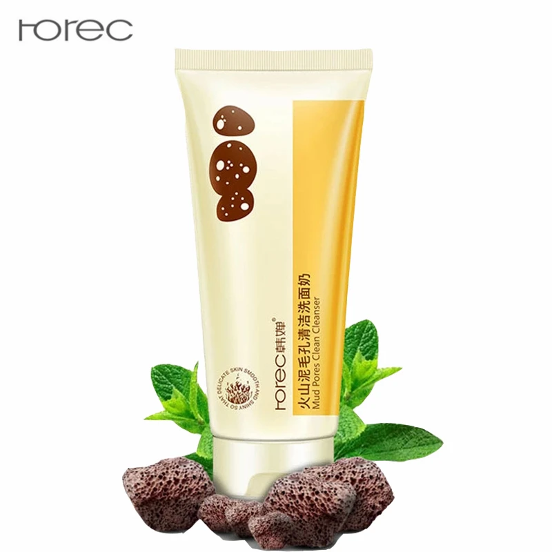 Вулканическая грязь очищающее средство для лица богатое вспенивание глубокое
