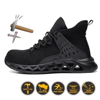 850g lightweight work safety shoes men outdoor breathable non slip eva waterproof steel toe cap puncture proof mens boots work