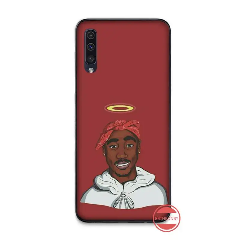 Роскошный чехол Rapper 2pac с уникальным дизайном для телефона Samsung A20 A30 30s A40 A7 2018 J2 J7