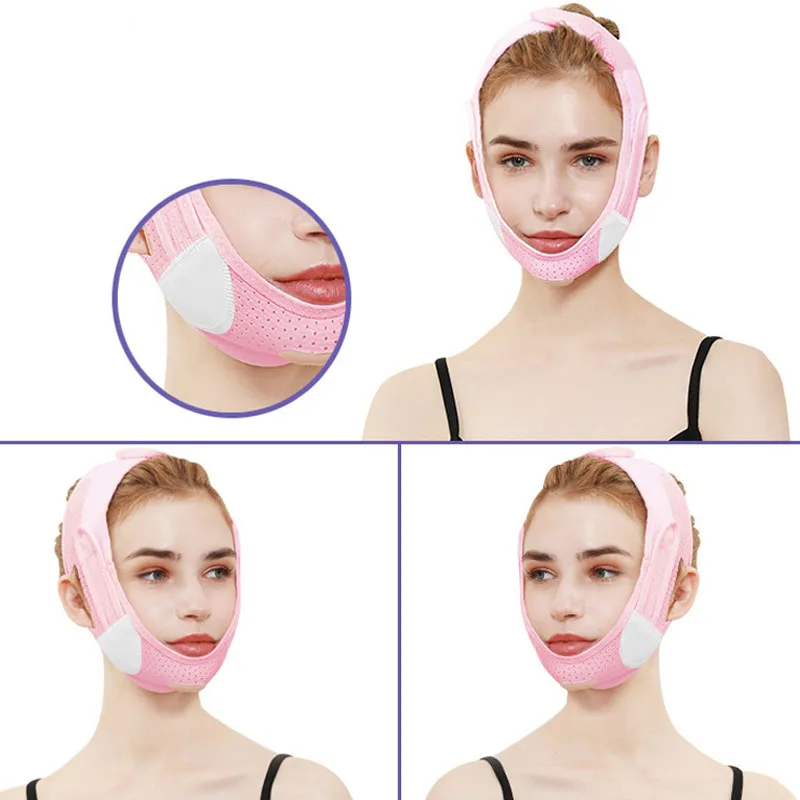 

1 шт. бандаж для похудения лица, V-образный пояс для формирования лица, подтяжка для подбородка и щек, средства для ухода за лицом против морщи...