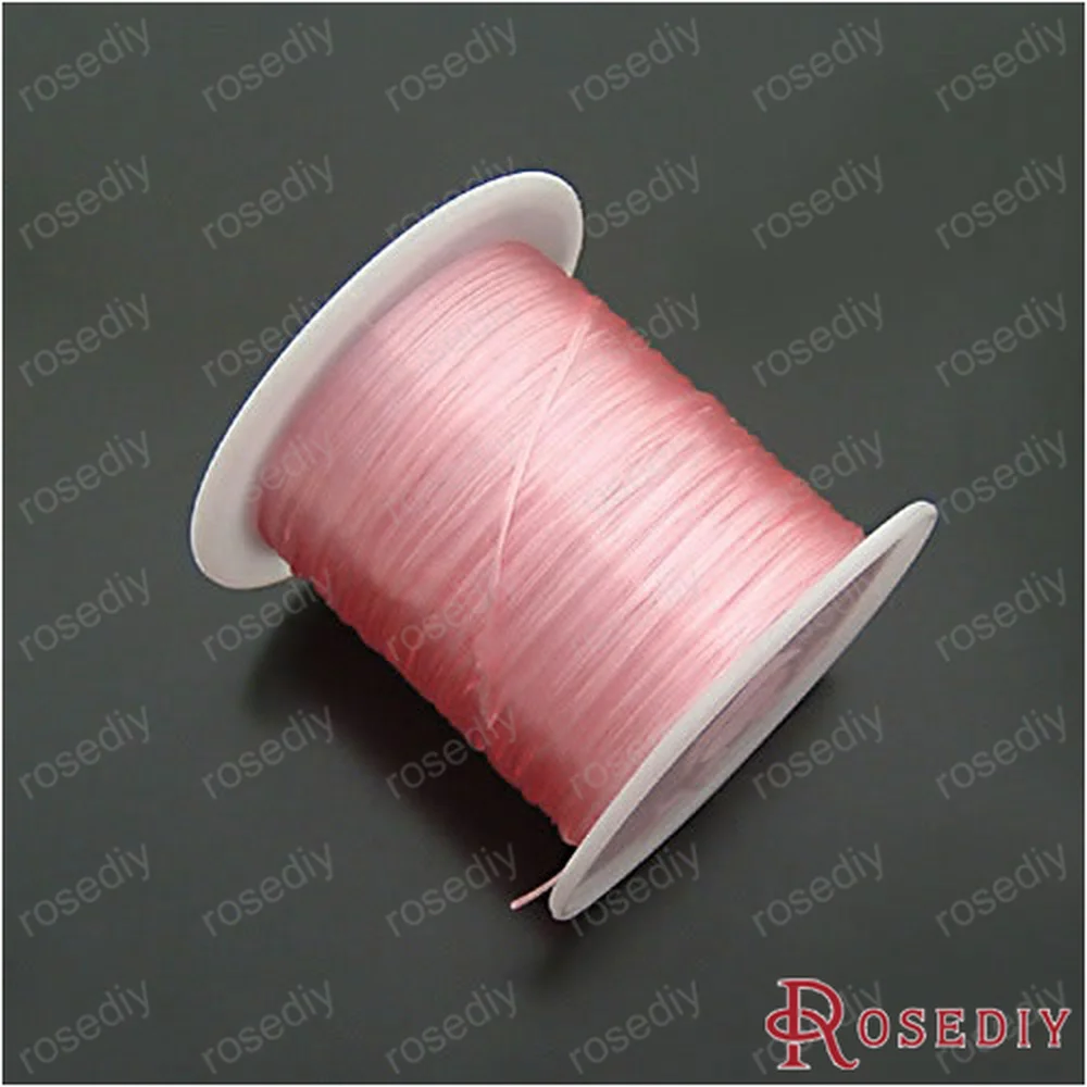 Оптовая продажа эластичная нить из нейлона 0 6 мм белый черный зеленый розовый