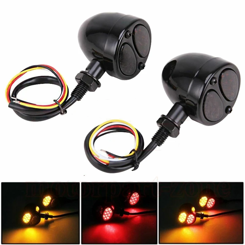 1 пара индикаторов поворота мотоцикла фара мигалка для подходит Kawasaki Honda Yamaha Suzuki |