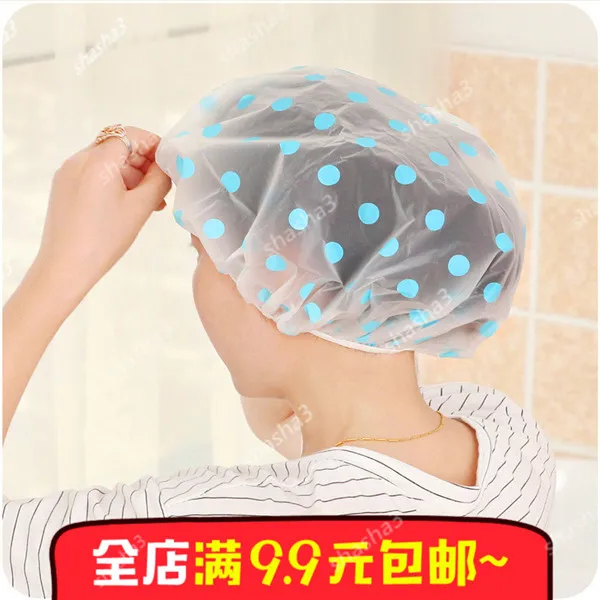 Водонепроницаемая шапочка для душа с мультяшными животными волос многоразовая