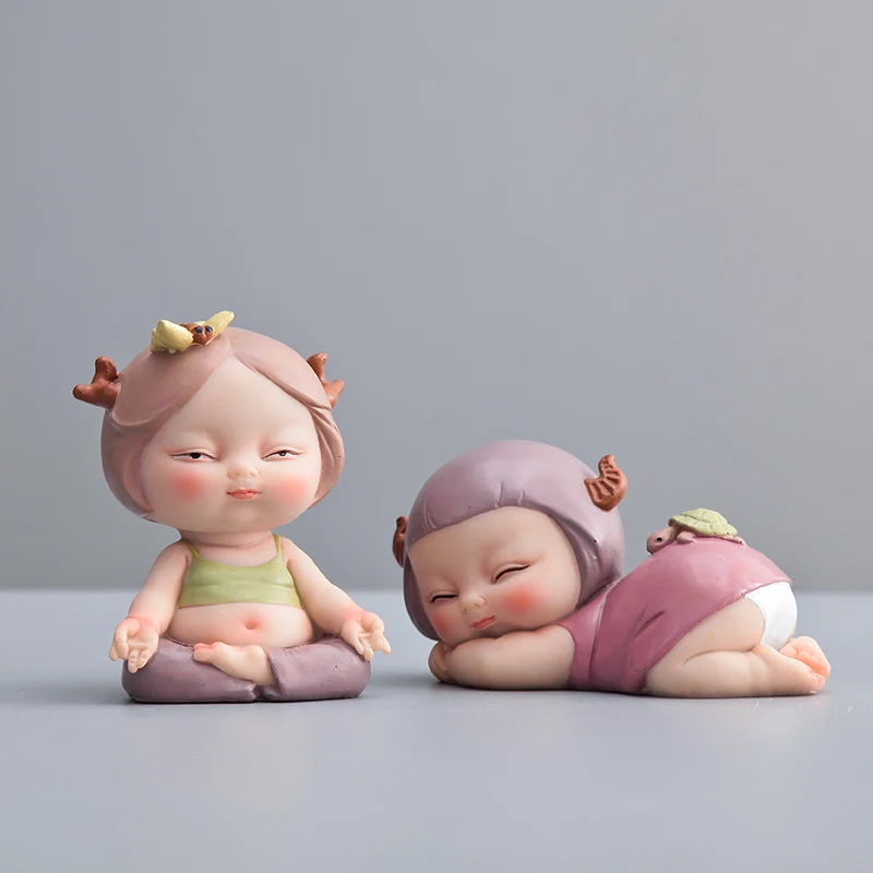 

Cute Resin Figurine Craft Nordic Art Living Room Desk Modern Art Figurine Creative Simple Decoracao Casa Home Decor DE50BJ