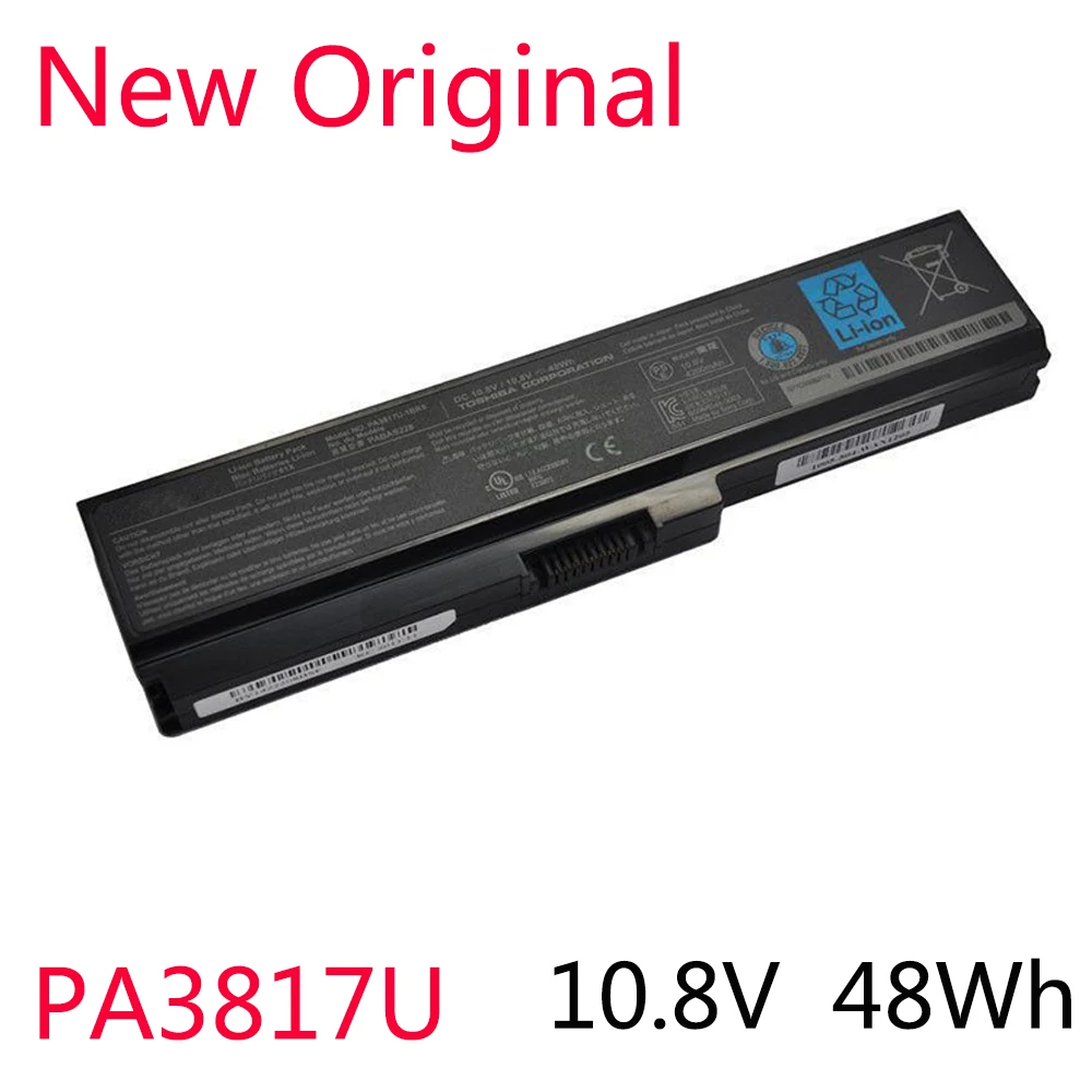 

Original PA3817U-1BRS PA3817U Battery For Toshiba Satellite A660 C640 C600 C650 C655 C660 L510 L630 L640 L650 L670 L770 PA3818U