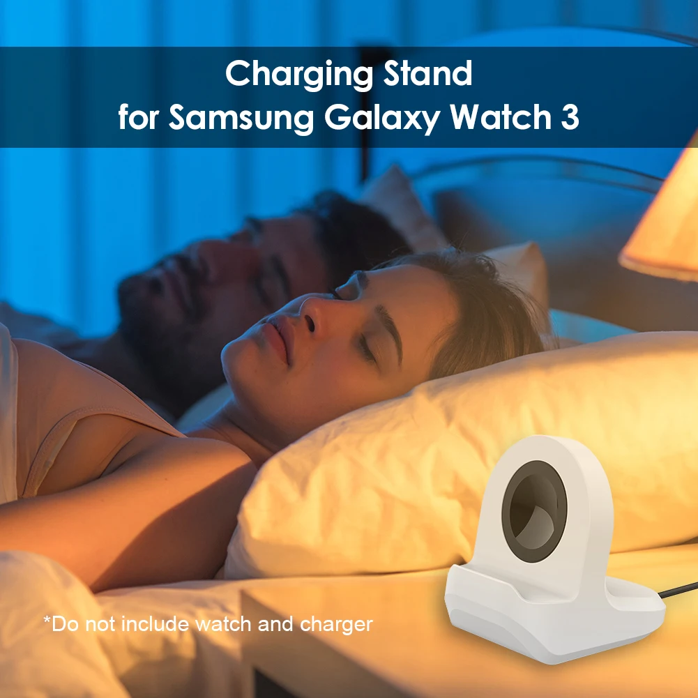 Зарядная подставка для Samsung Galaxy Watch 3 41 мм 45 легкая прочная база часов Active 1 2 40 44
