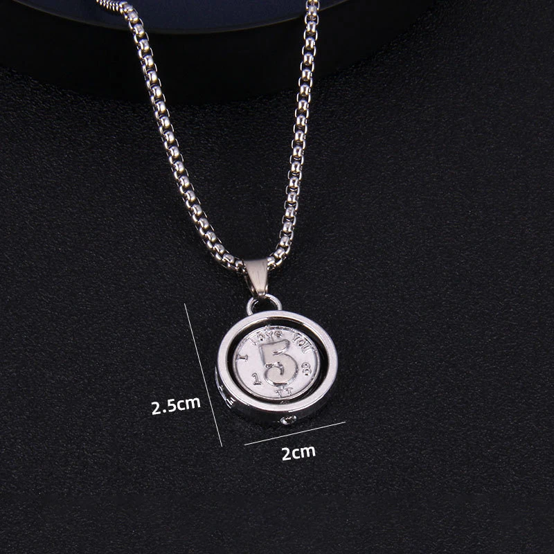 Ожерелье мужское в этническом стиле металлическая Поворотная цепь с кулоном