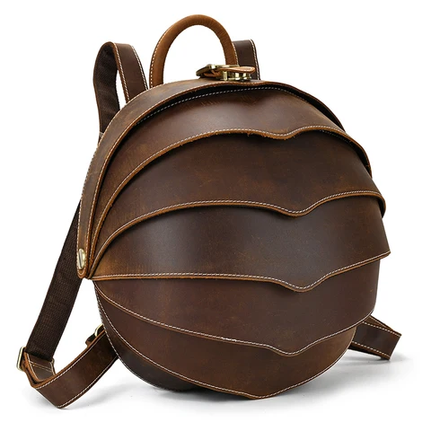Винтажный кожаный рюкзак ручной работы, уникальный дизайн, рюкзаки унисекс в стиле жуков, модные рюкзаки для мужчин и женщин, Новинка лета 2024
