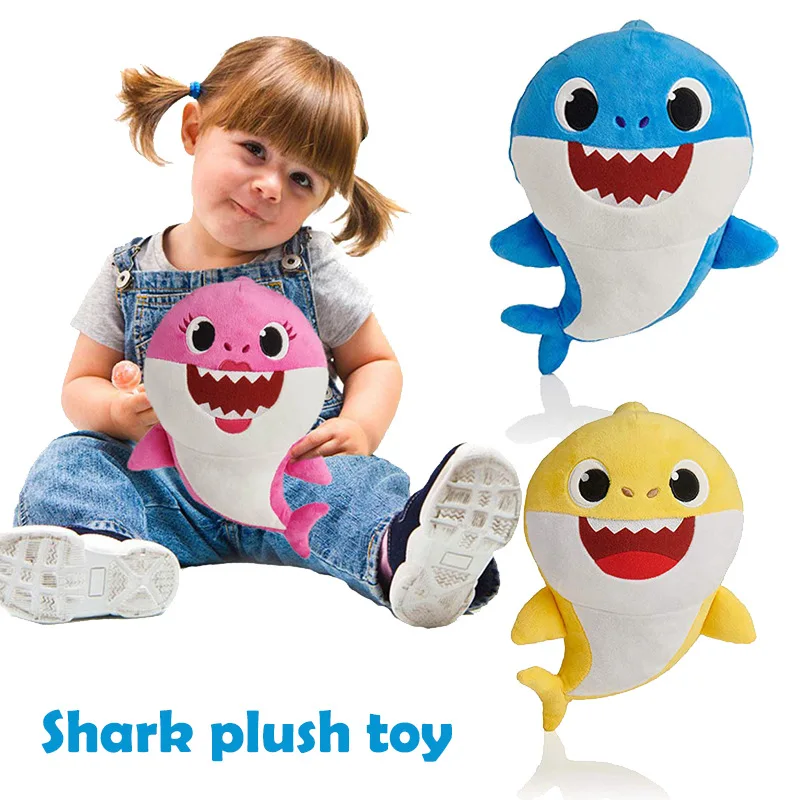 

Baby Singing Sharking Plush Enjoyfeel Soft Music Sound Baby Doll Cartoon Stuffed Plush Toys Singing English Song for Boy Girl