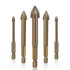 5 шт.компл. Эффективный универсальный сверлильный инструмент сверло из цементированного карбида керамическое кирпичное настенное отверстие электроинструменты аксессуары