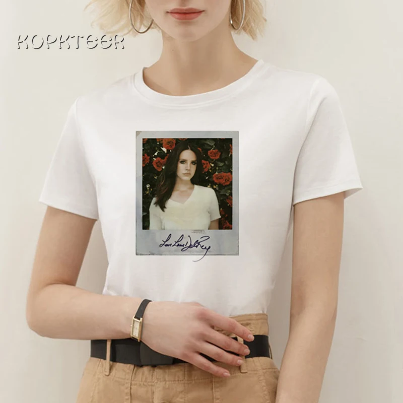Женская Винтажная Футболка Lana дель Rey Повседневная Популярная футболка с