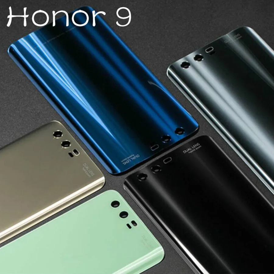 Для huawei Honor 9 Задняя стеклянная крышка батареи Honor9 Задняя Дверь Корпус чехол панель для huawei Honor 9 Lite крышка батареи Замена
