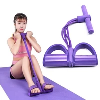 4 resistanc elastic pull ropes exerciser rower belly resistance band home gym sport training elastic bands for fitness equipment