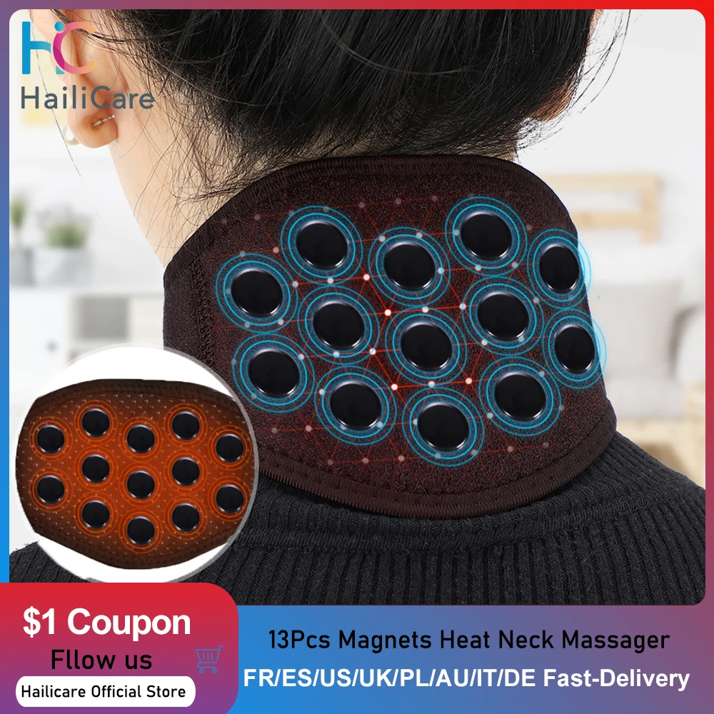 

Tourmaline Magnetic Therapy Neck Massager Support Self-heating Cervical Vertebra Protection Spontaneous Heat Belt Body Massager