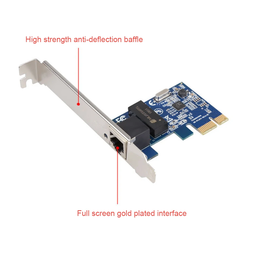 PCI Express 10/100/1000M Gigabit Lan Карта с RTL8111F PCIe 1X Ethernet Сетевая карта адаптера | Компьютеры и