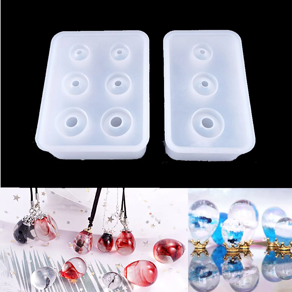 Яйцевидной формы Смола ремесло силиконовые кулон ювелирные изделия делая