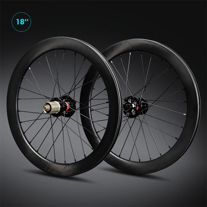 Ican Newest 18inch 355 Carbon Wheels Disc Brake With Nova te