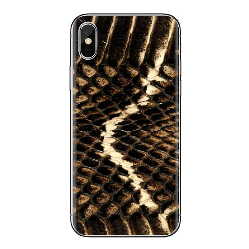 python yellow gold Art Snake Viper For Xiaomi Redmi 4A S2 Note 3 3S 4 4X 5 Plus 6 7 6A Pro Pocophone F1 TPU Transparent Bag Case |