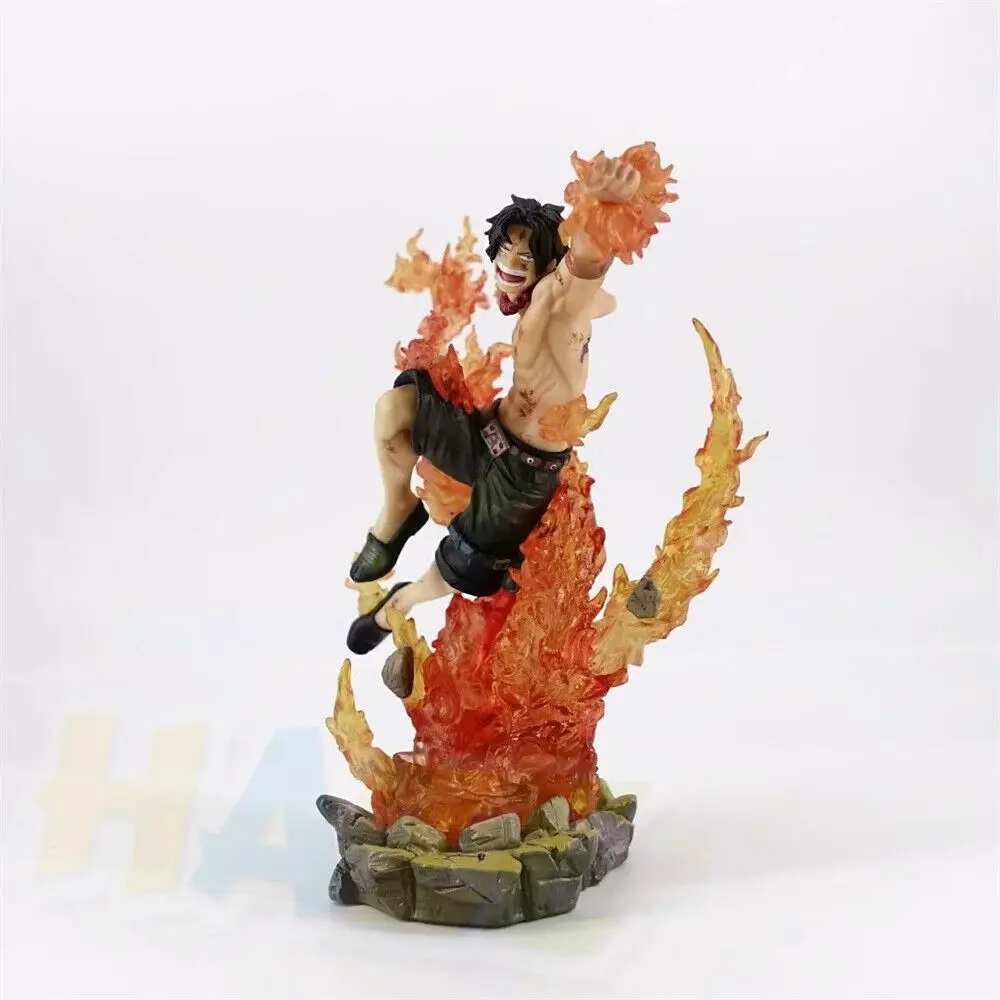 Статуэтка Аниме One Piece Portgas. D. Ace ПВХ экшн фигурка игрушки Коллекционная модель GK в